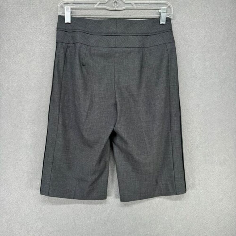 Bebe Dress Shorts Womens 0 Heather Gray Wool Blend Career Office Dressy Academia - Picture 2 of 10